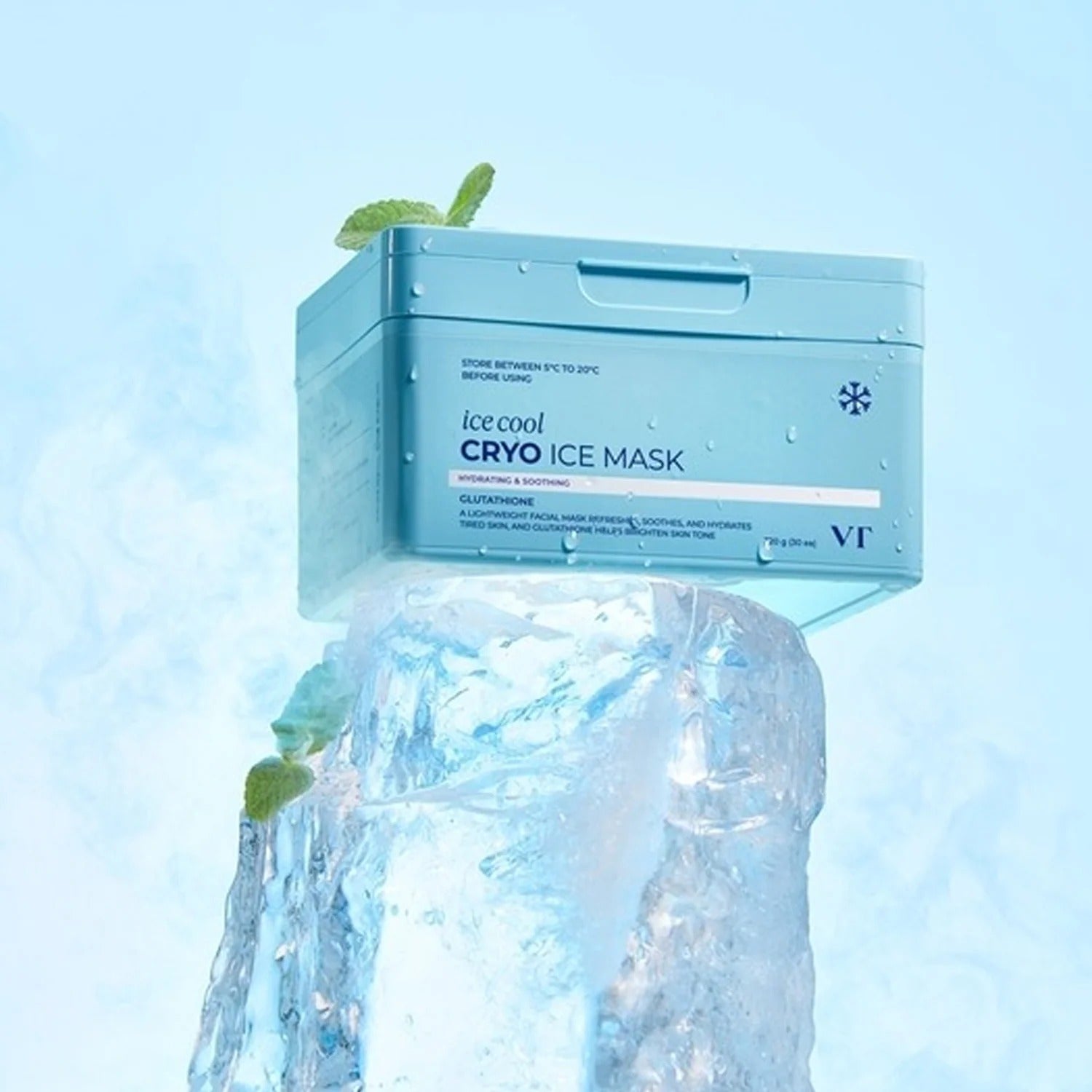 VT Ice Cool Cryo Ice Mask 30 Sheets | Cooling Daily Sheet Mask
