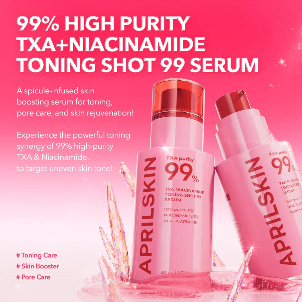 APRILSKIN - TXA Niacinamide Toning Shot 99 Spicule Serum - 30ml