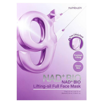 Numbuzin - No.9 NAD+ BIO Lifting-sil Full Face Mask - 1 Sheet