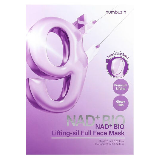 Numbuzin - No.9 NAD+ BIO Lifting-sil Full Face Mask - 1 Sheet