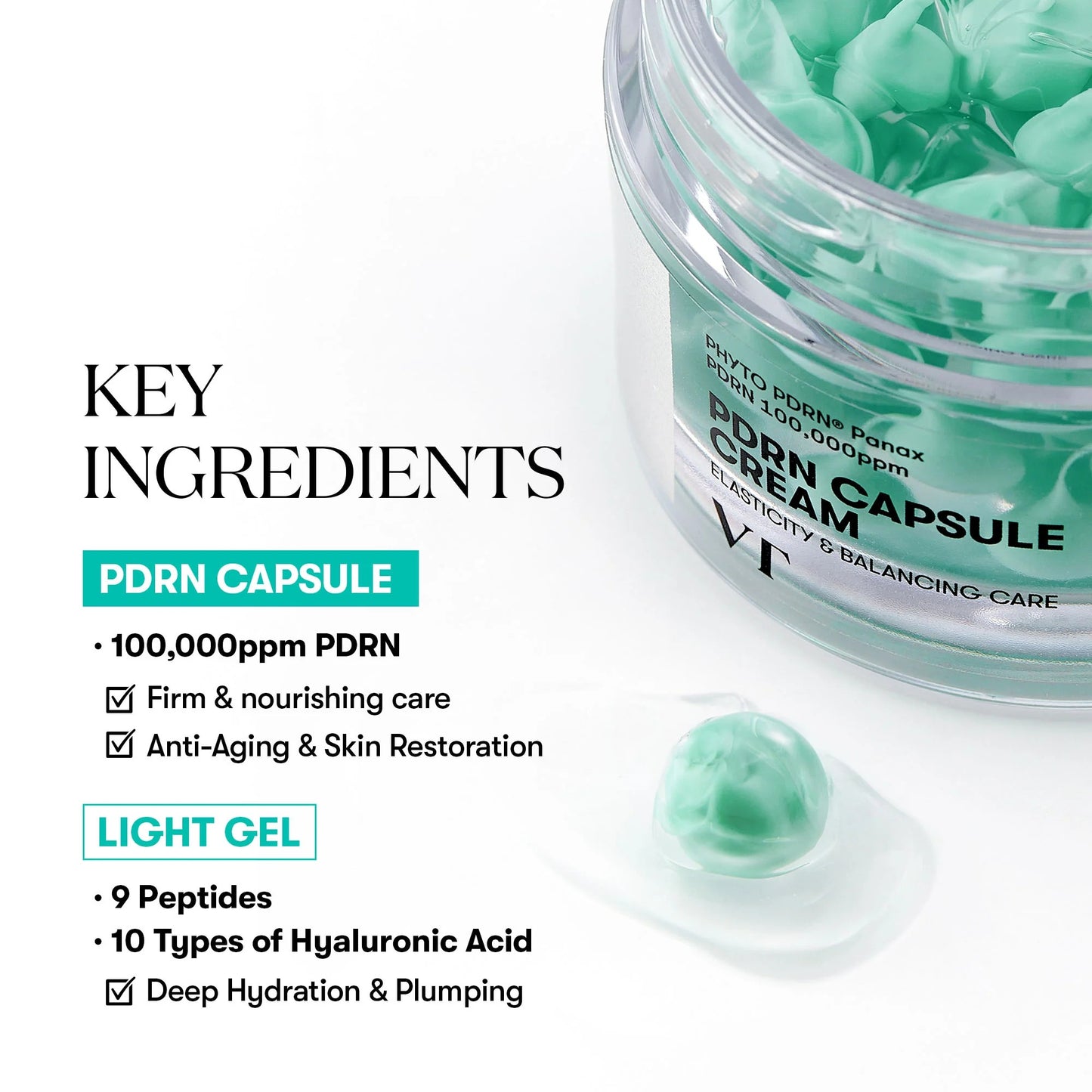 VT Cosmetics - PDRN Capsule Cream 100 – 50ml
