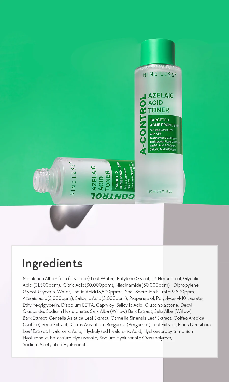 Nineless - A-Control Azelaic Acid Toner - 150ml
