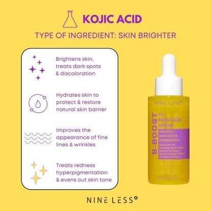 Nineless - B-Boost 1% Kojic Acid Serum 30ml - Brightening & Pigmentation Treatment