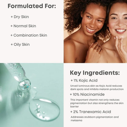 Nineless - B-Boost 1% Kojic Acid Serum 30ml - Brightening & Pigmentation Treatment