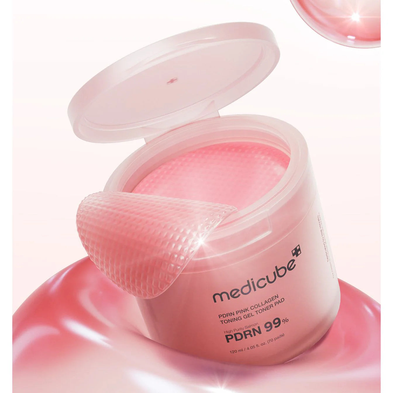 Medicube - PDRN Pink Collagen Toning Gel Toner Pad - 70 Pads